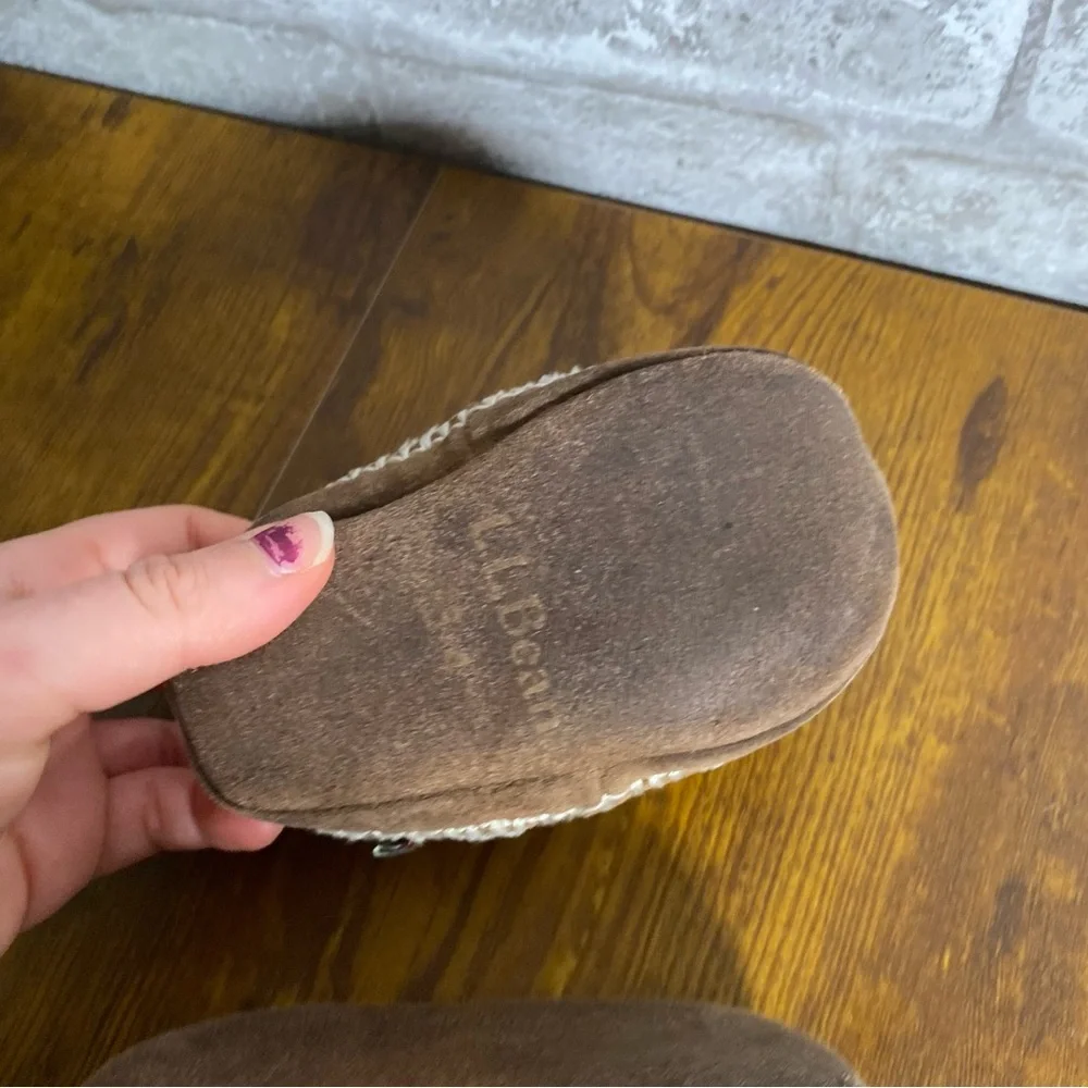 Ll bean slipper Booties toddler size 3-4 play condition